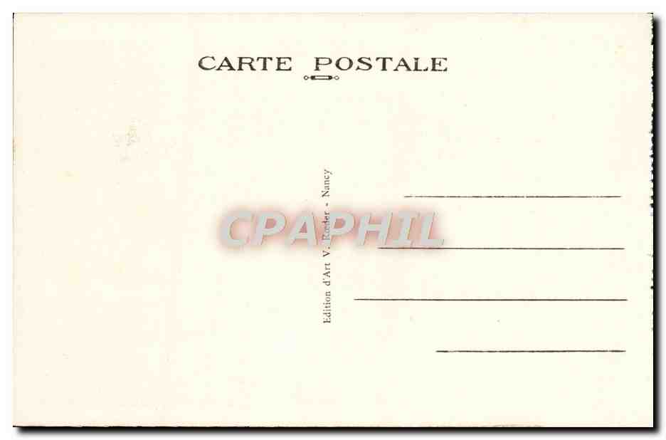 CPA Nancy Entree Du Musee Lorrain — Verso