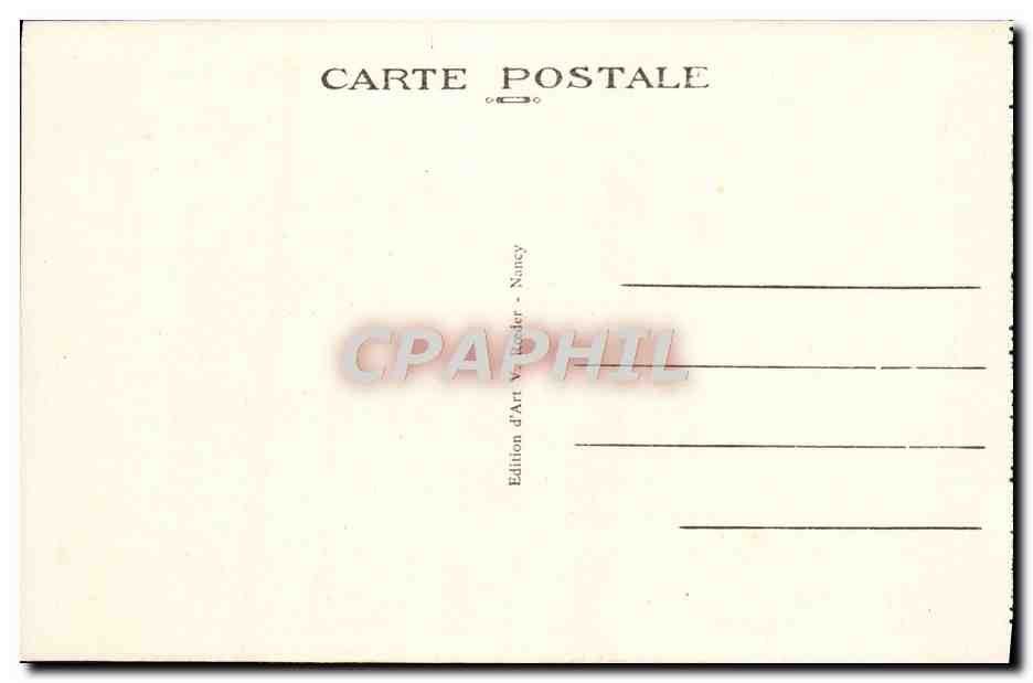 CPA Nancy Palais Du Gouvernement Et Place Carriere — Verso