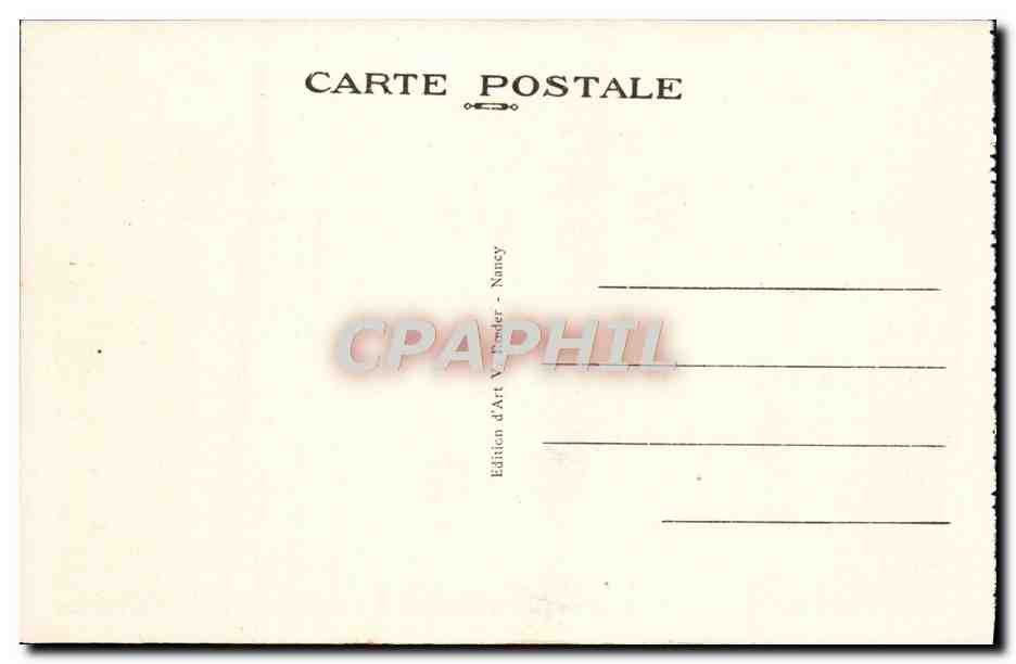 CPA Nancy L'Arc De Triomphe Automobile — Rückseite