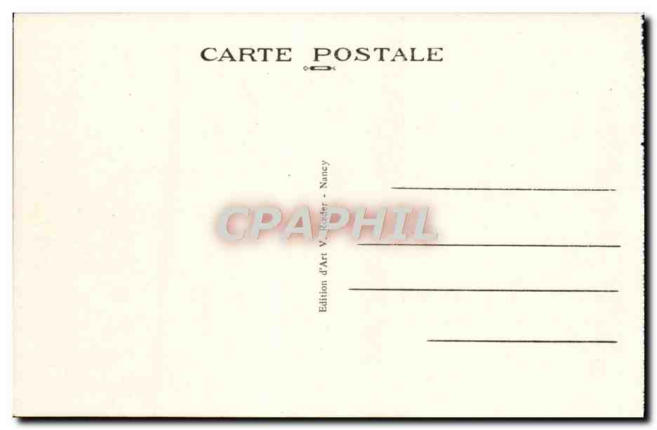 CPA Nancy La Fontaine D'Amphitrite — Verso