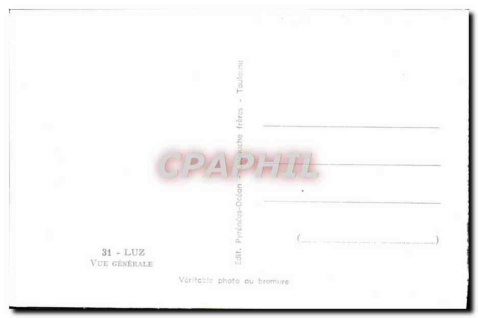 CPA Luz Vue Generale — Verso