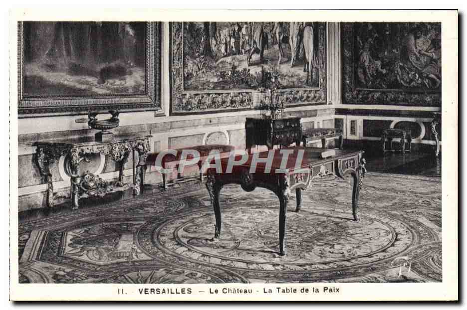 CPA Versailles Le Chateau La Table De La Paix