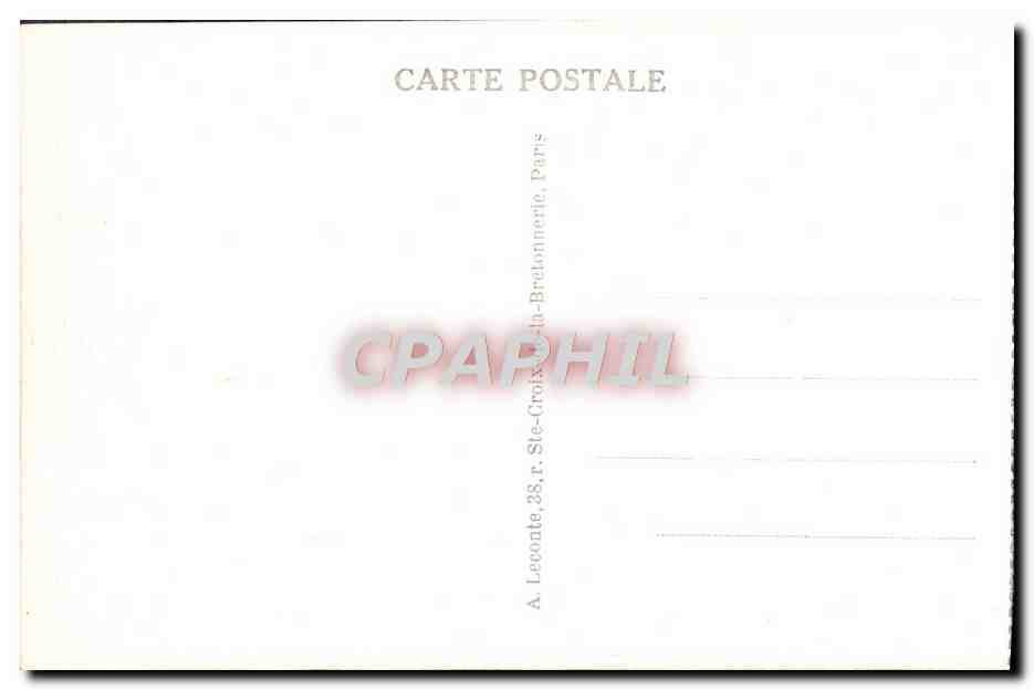 Schlosspark Versailles — Die Mansart-Säulenreihe, Die Entführung der Proserpine von Girardon — Verlag: Lecoate, Paris — Rückseite