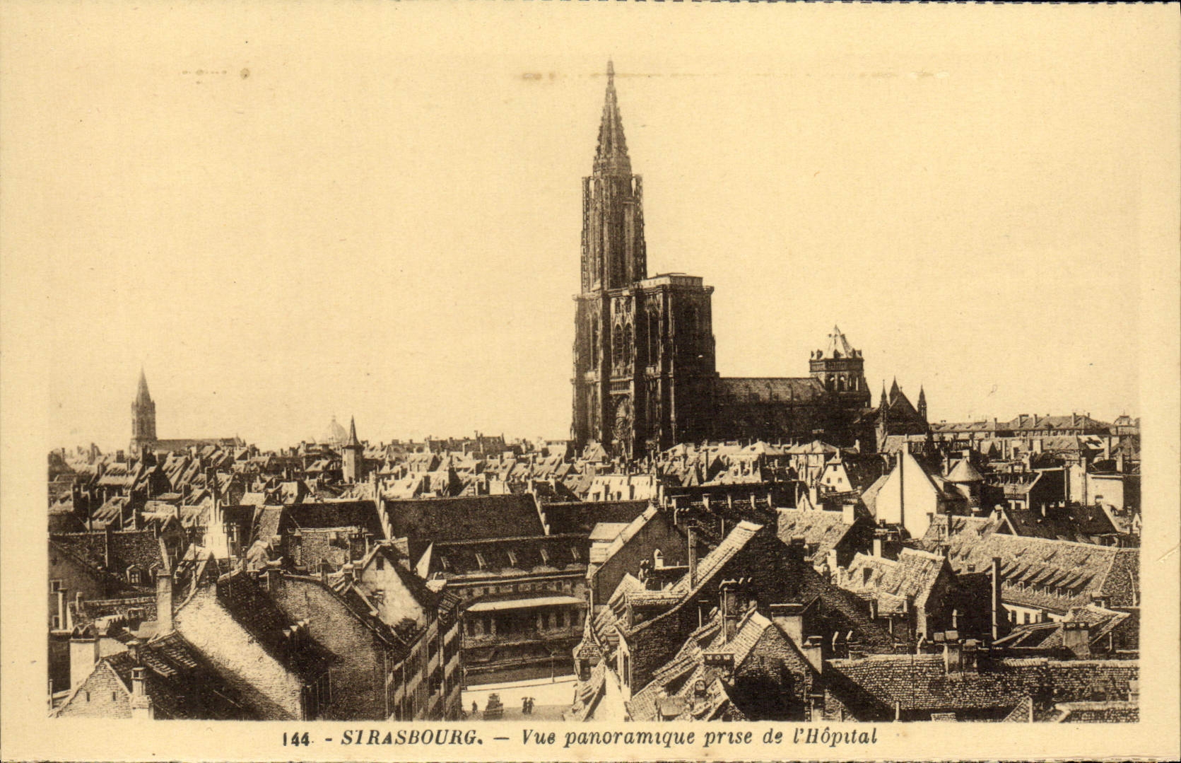 CPA Strasbourg Vue Panoramique Prise De I'Hopital