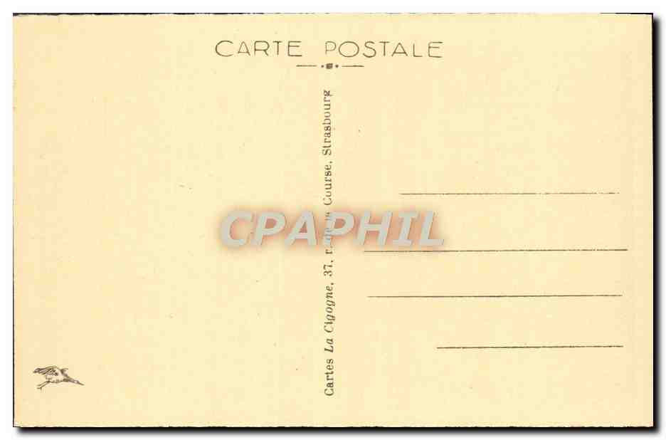 CPA Strasbourg Orangerie La Piece D'Eau — Verso