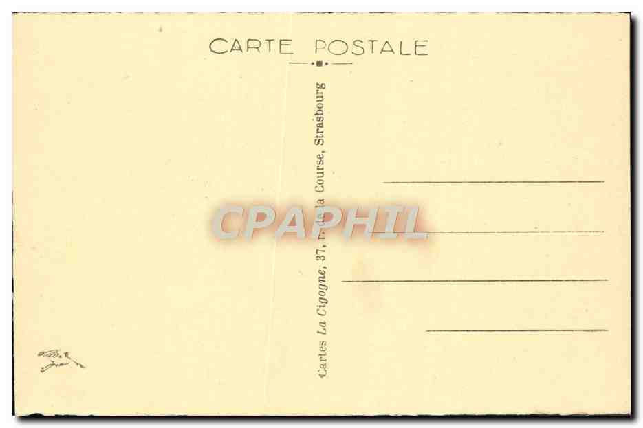 CPA Strasbourg Maison Kammerzell — Verso