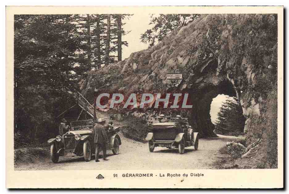 CPA Gerardmer La Roche du Diable Automobile