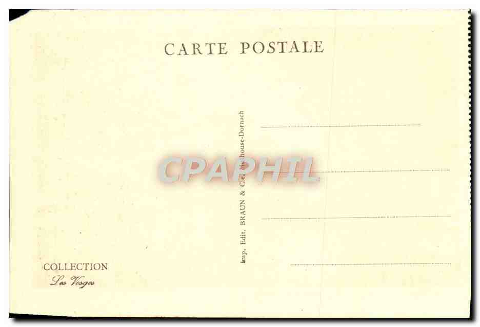 CPA Epinal Ruines des murs du chateau et faubourg St Michel — Rückseite