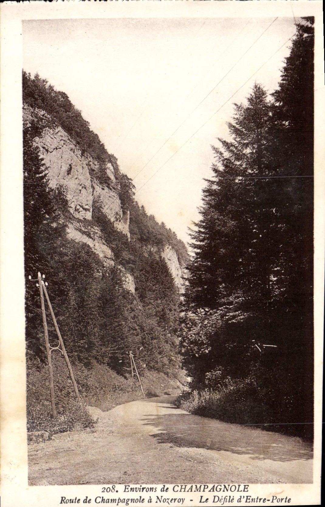Défilé d'Entre-Porte — Environs de Champagnole — Route de Champagnole à Nozeroy — n°208
