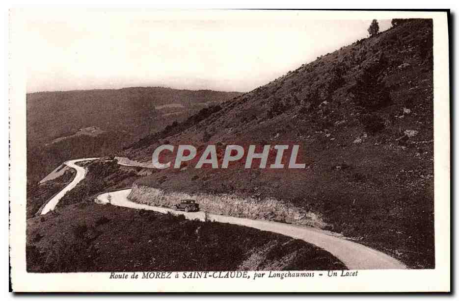 Route de Morez à Saint-Claude, par Longchaumois — Un Lacet — Cliché Karrer