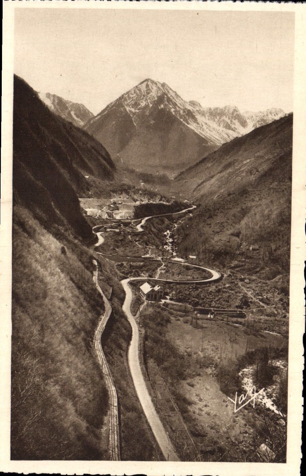 Le Colimaçon et le Pégueyre — Route de Pierrefitte à Cauterets — Édition Photo-Quintil — Lourdes