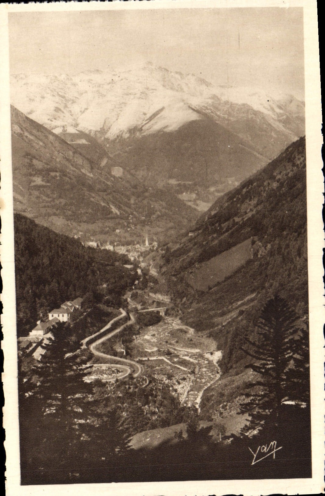 Vallée de la Raillère et le Caballiros — Cauterets — Édition Photo-Renaud, Lourdes