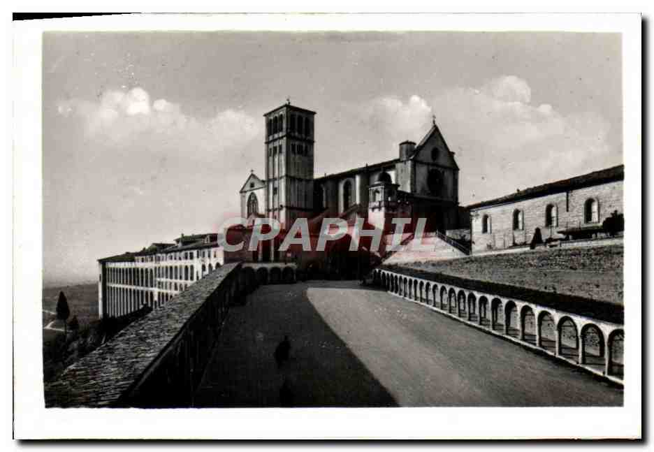 CPM Assisi La Basilica di Francesco vista dalla Piazza Inferiore