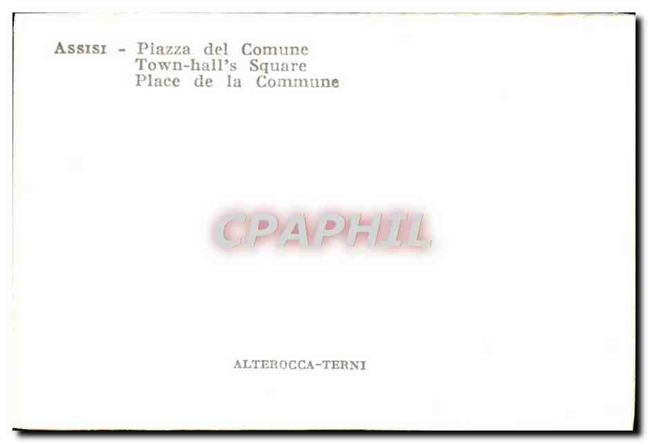 CPM Assisi Piazza del Comune — Verso