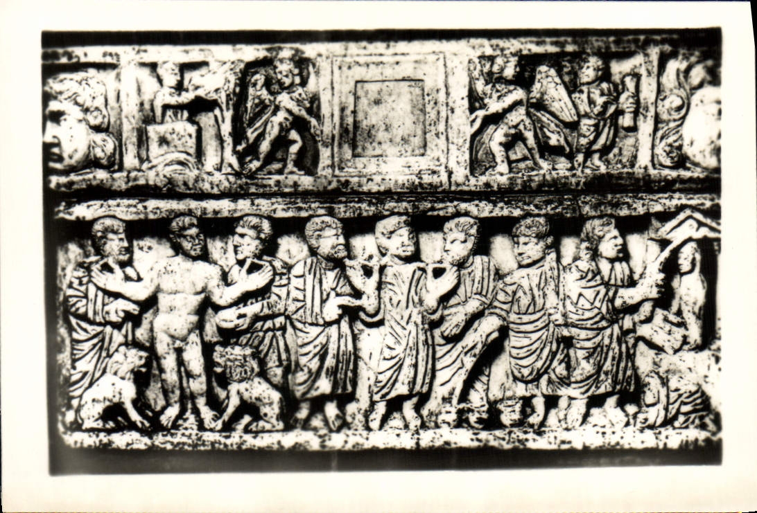 CPM Catacombe Callisto Il sarcofago del Fanciullo