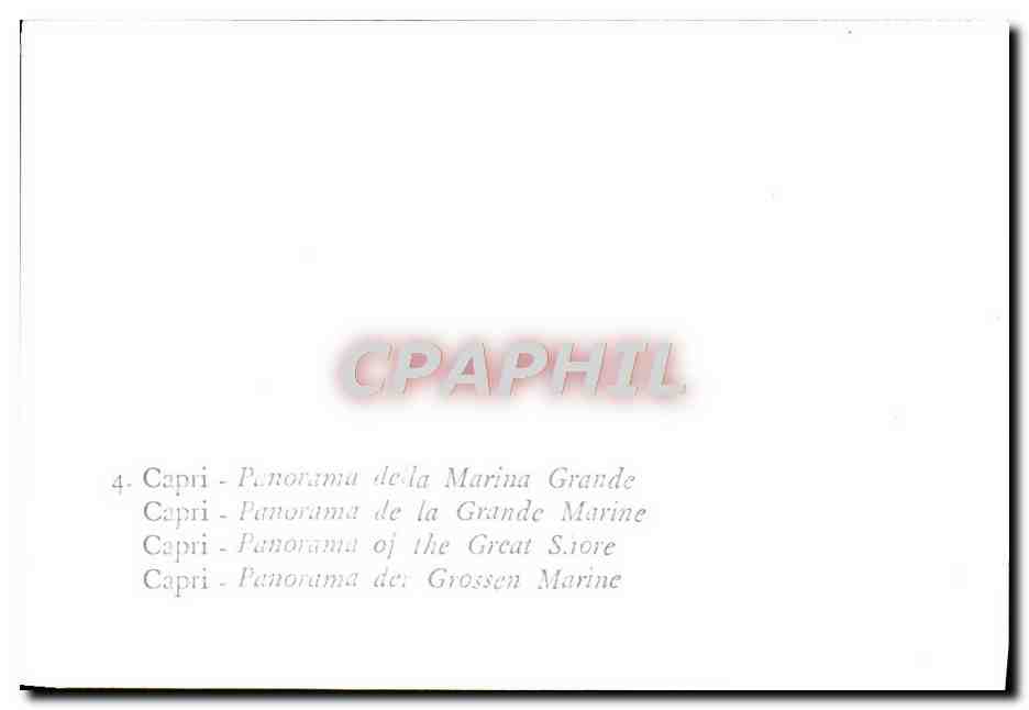 CPM Capri Penonime de la Marina Grande — Rückseite