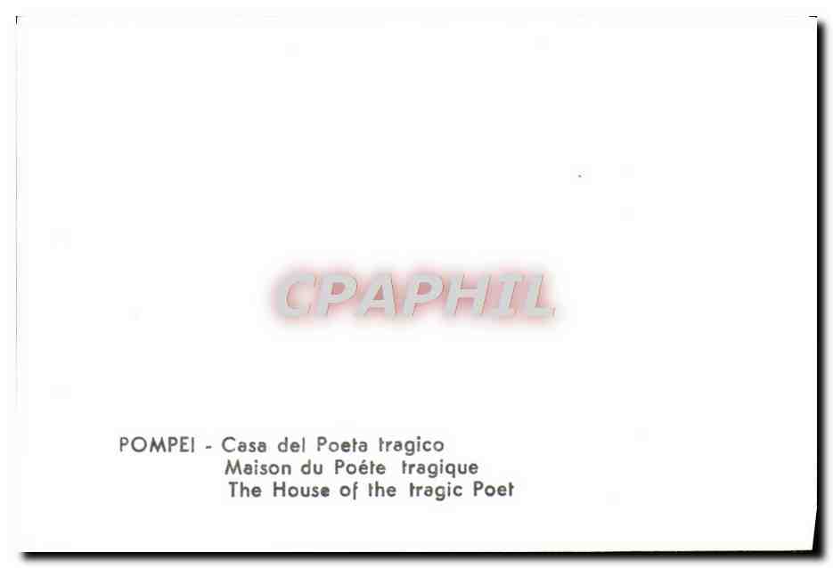 CPM Pompei Case del Poeta tragico — Rückseite