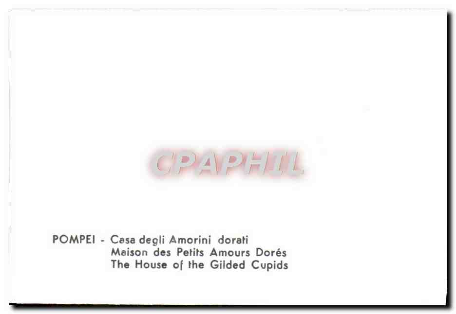 CPM Pompei Casa degli Amorini dorati — Rückseite