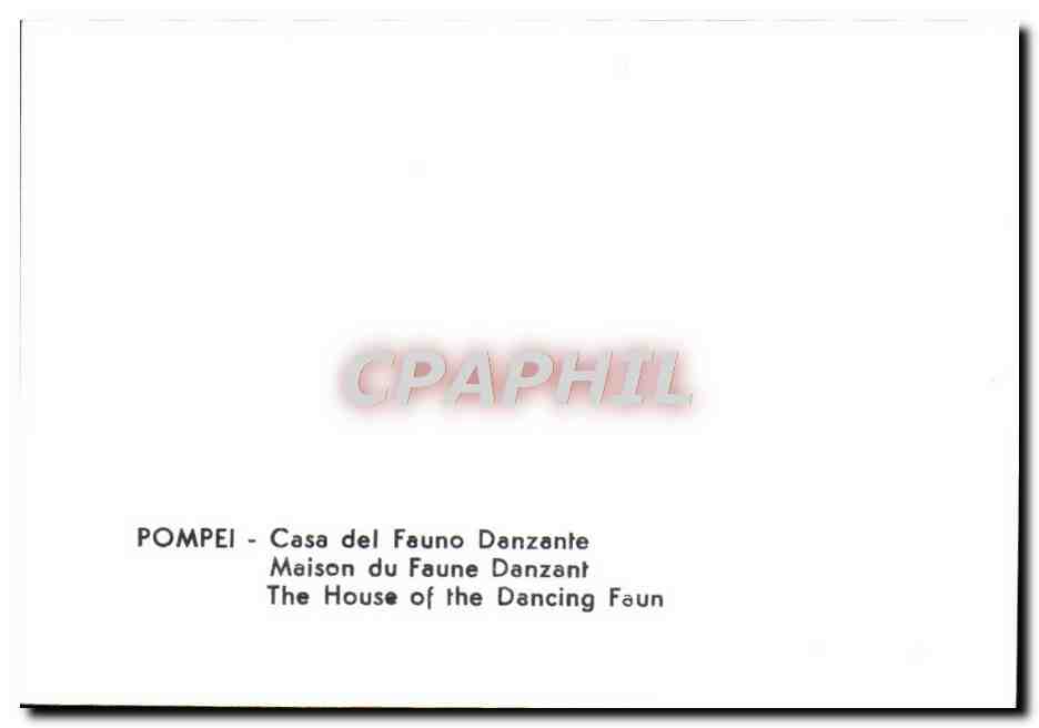 CPM Pompei Case del Fauno Danzante — Rückseite