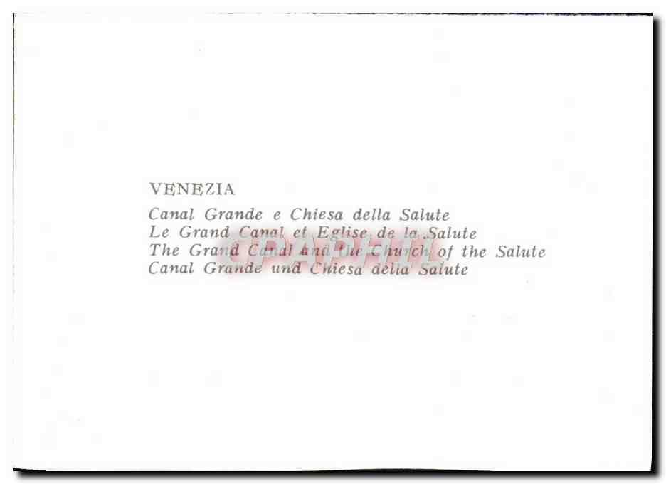 CPM Venezia Canal Grande e Chiesa Della Salute — Verso