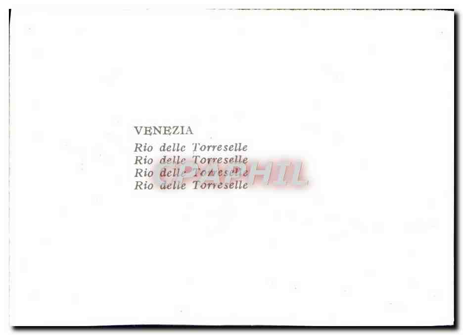 CPM Venezia Rio Delle Torreselle — Rückseite