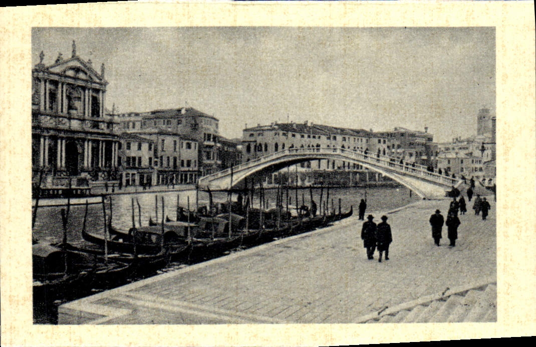 CPM Venezia Ponte della Stazione e Chiesa degli Scalzi