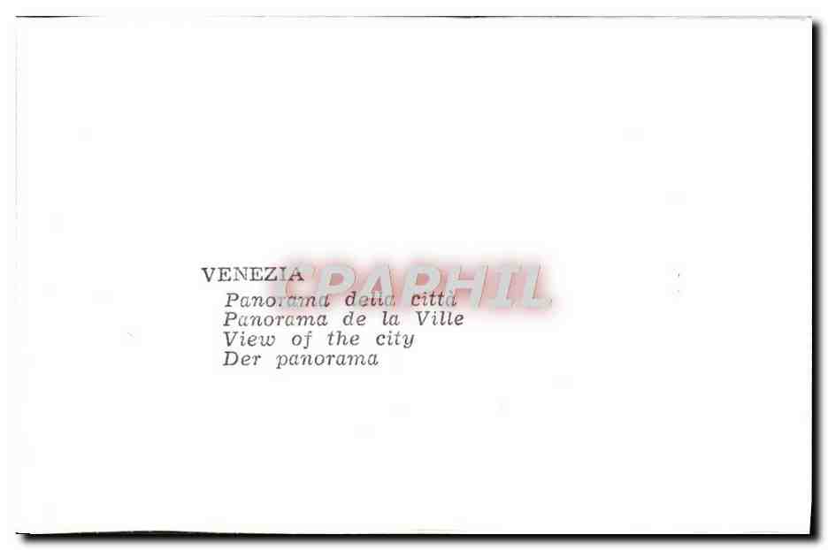 CPM Venezia Panorama detta Citta — Verso