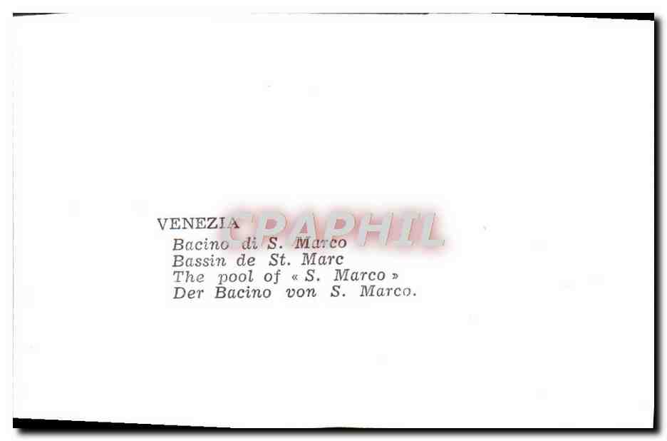 CPM Venezia Bacino di S Marco — Rückseite