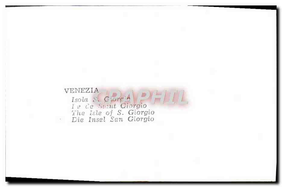 CPM Venezia Isola S Giorgio — Rückseite