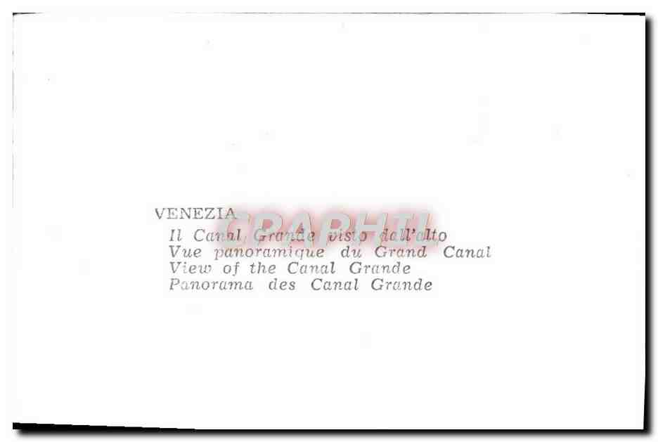 CPM Venezia Chiesa Grande Visto dall alto — Rückseite