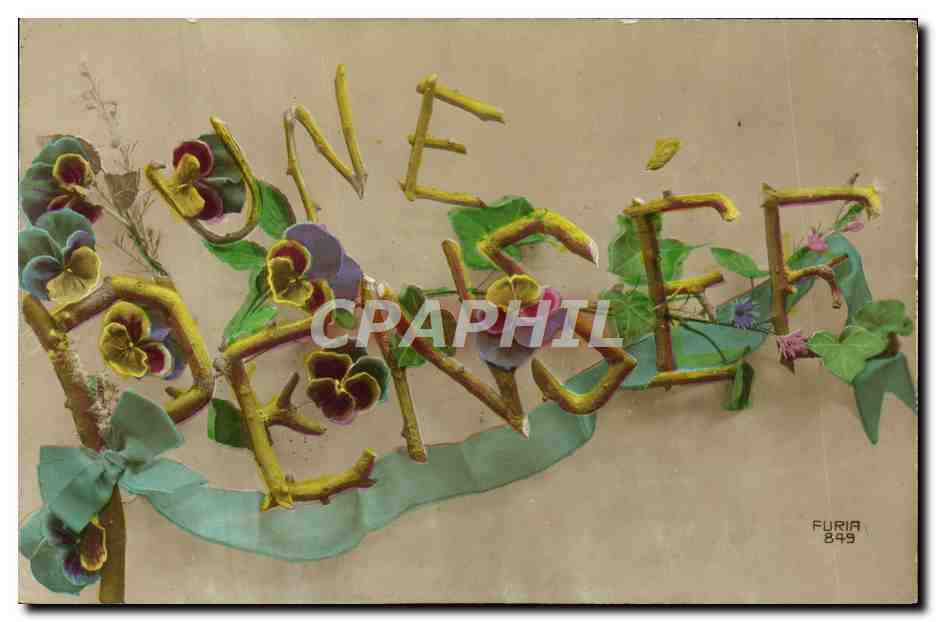 CPA Fantaisie Fleurs Une pensee