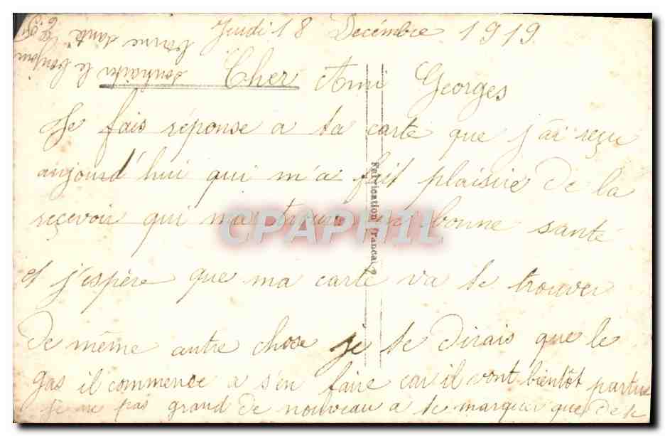 CPA Fantaisie Fleurs  — Verso