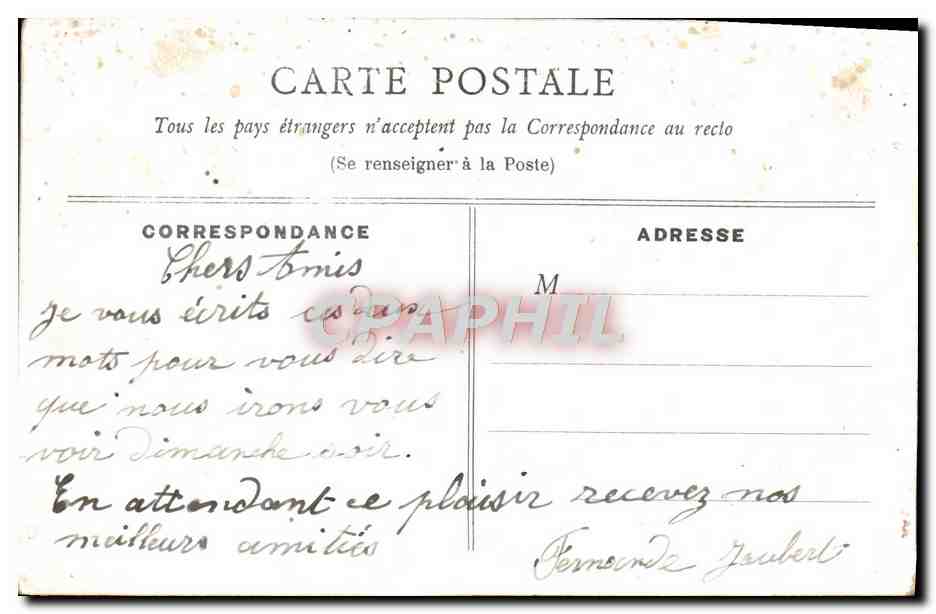 CPA Fantaisie Fleurs  — Verso