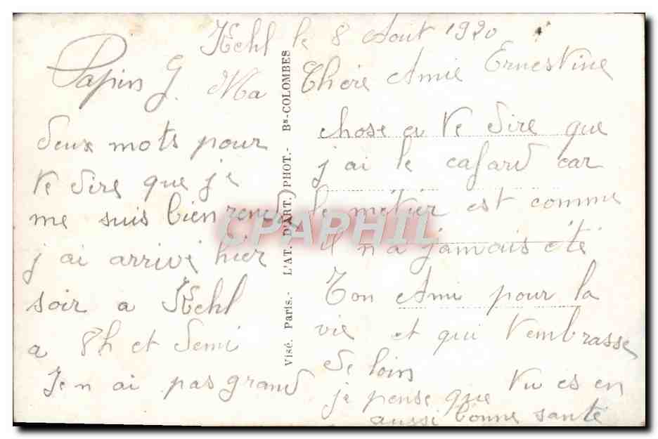 CPA Fantaisie Femme Soldat Militaria — Verso
