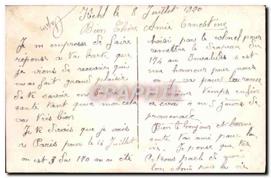 CPA Fantaisie Fleurs mains — Verso