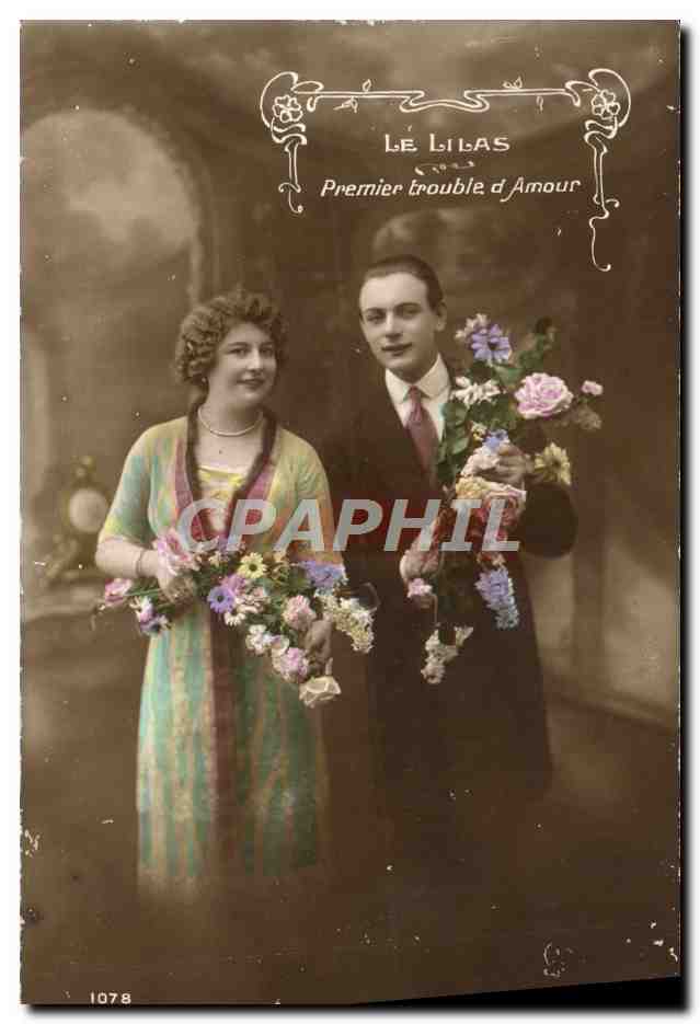 CPA Fantaisie Femme Le Lilas