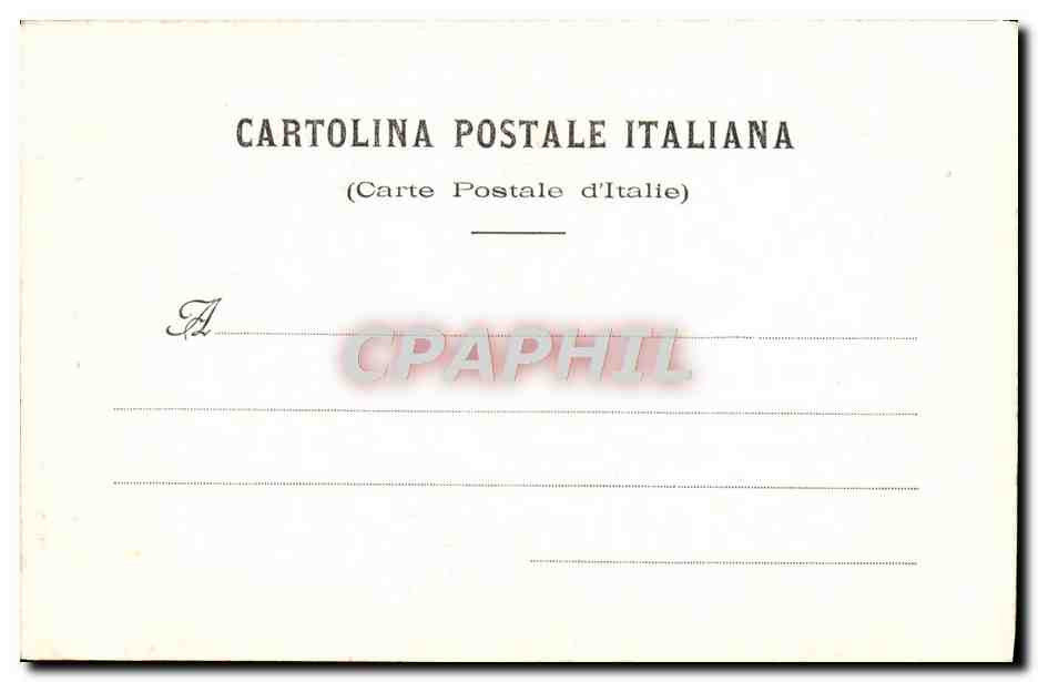 CPA San Remo Vieille ville Via Ruigida — Rückseite