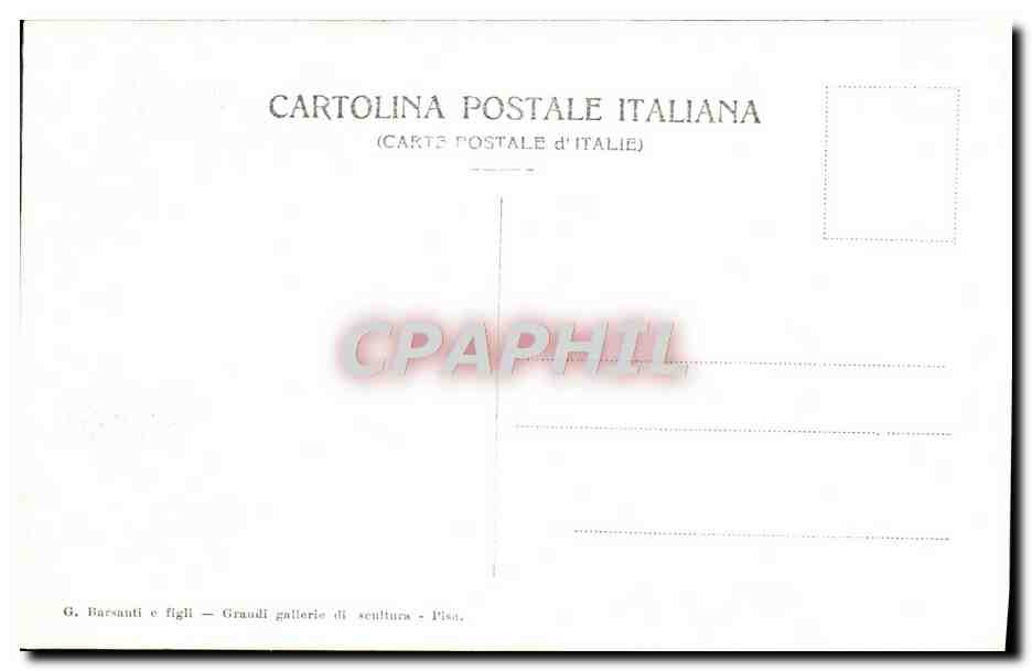 CPA Pisa Campo Santo Galleria Interno Ouest — Rückseite