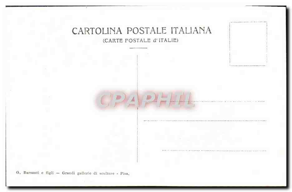 CPA Pisa Campanile e parte posteriore del Duomo — Rückseite