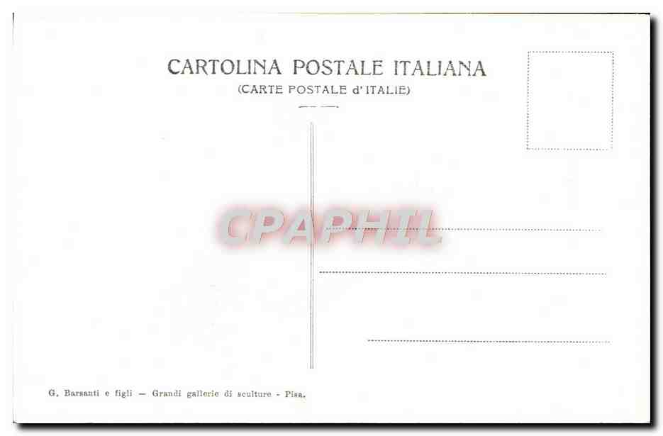 CPA Pisa Porta Principlae del Duomo  — Rückseite