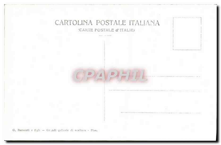 CPA Pisa Campa Santo Interno della Galleria Est  — Rückseite