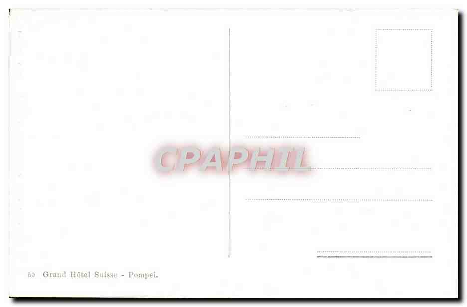 CPA Pompei Fontana in marmo e Musaici nella Cas della Gran fontana  — Rückseite
