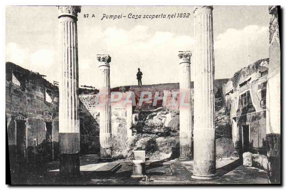 CPA Pompei Casa Scoperta nel 1892