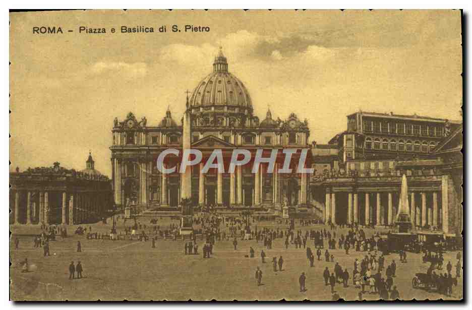 CPA Roma Piazza e Basilica di S Pietro 