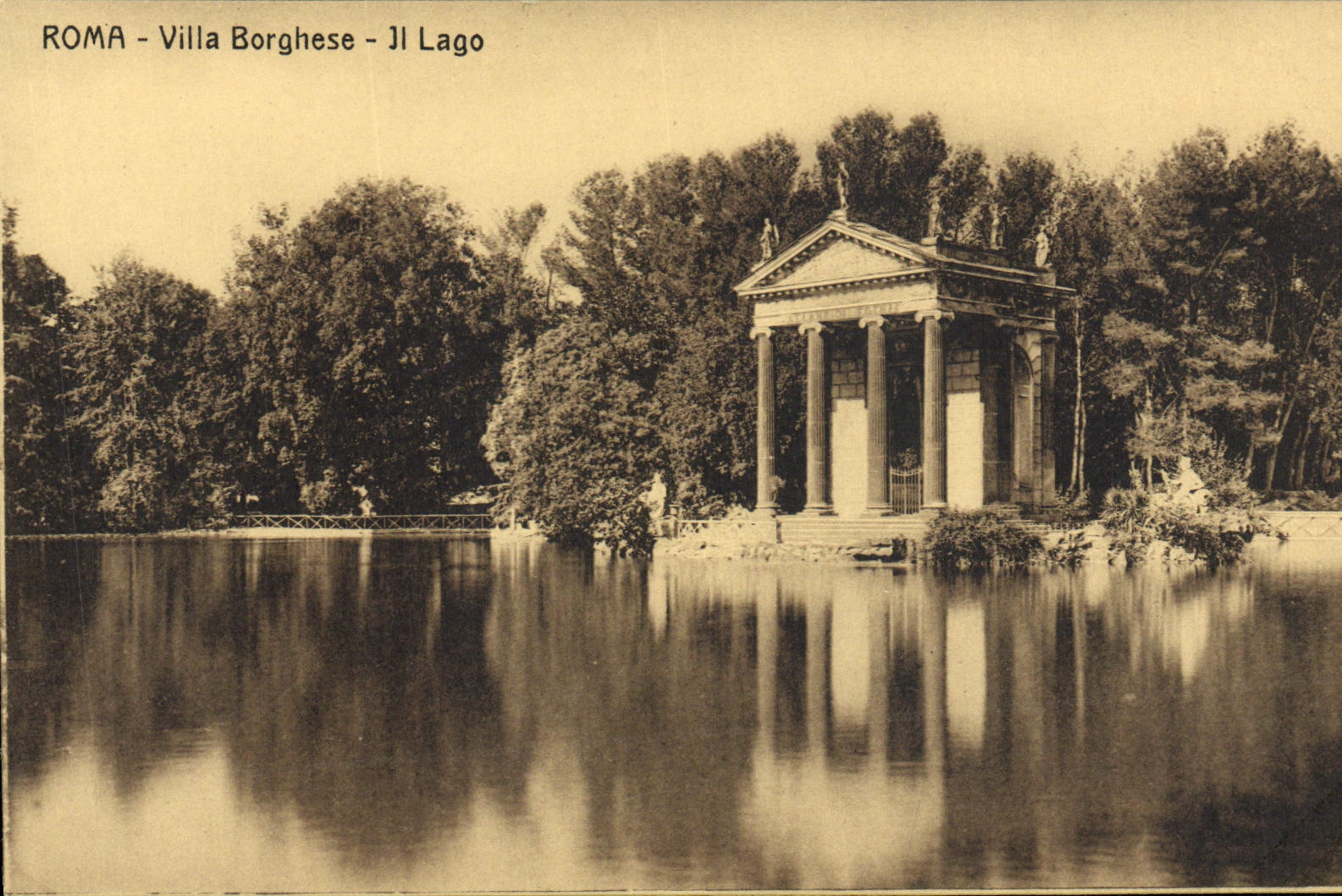 CPA Roma Villa Borghese Il Lago 