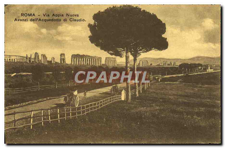 CPA Roma Via Appia Nuova avanzi dell 'acquedotto di Claudio 