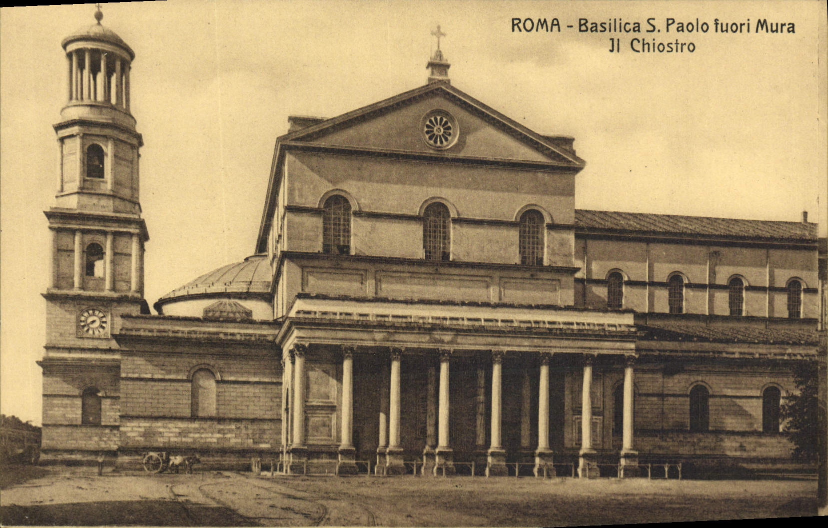 CPA Roma Basilica s Paolo tuori Mura Il Chiostro 