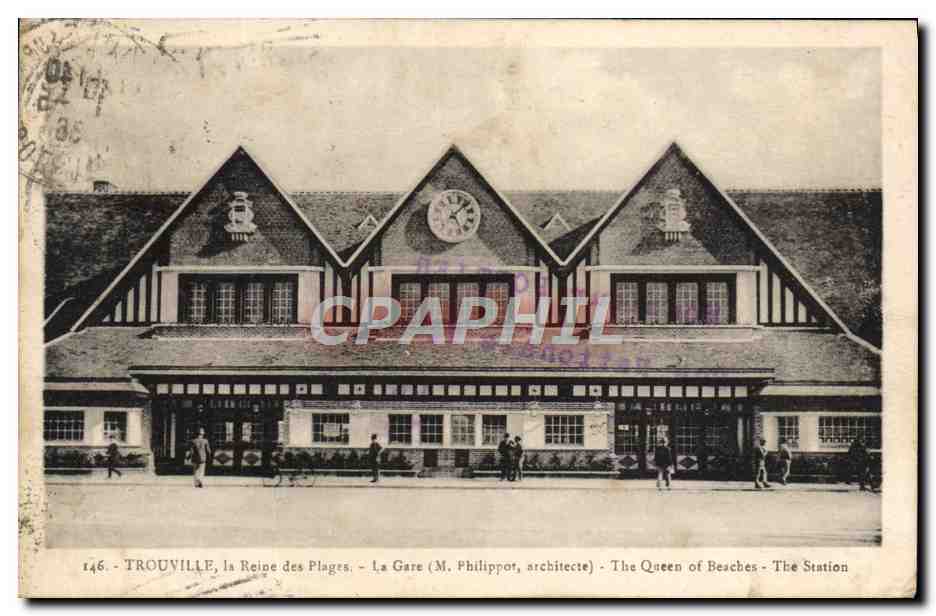 CPA Trouville La Reine des Plage La gare 