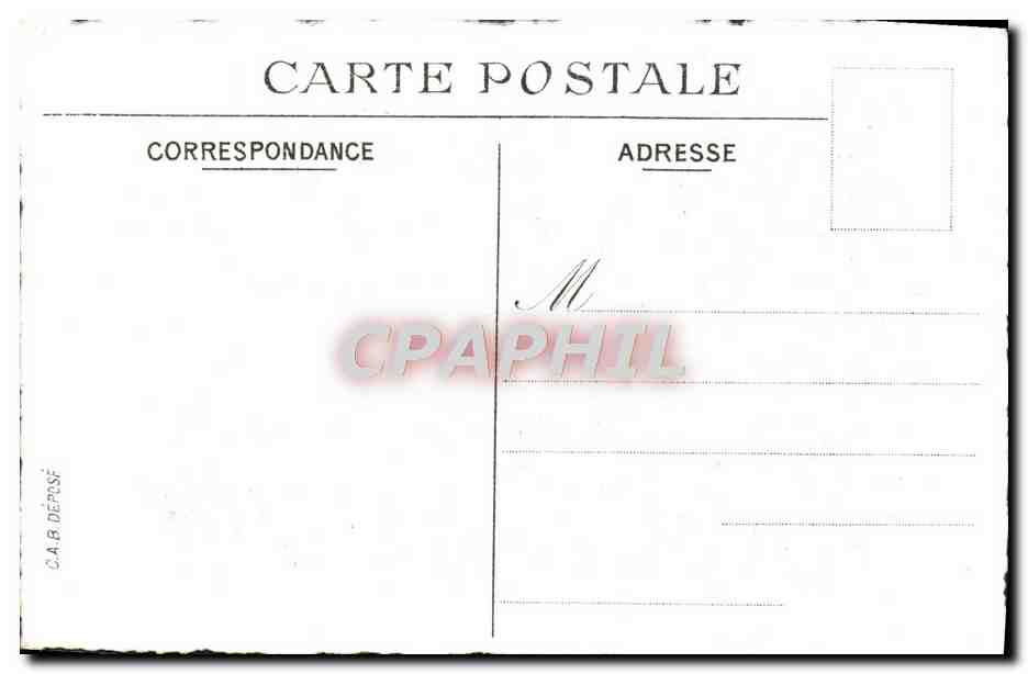 CPA Revue navale au Treport 1843 Bateau — Rückseite