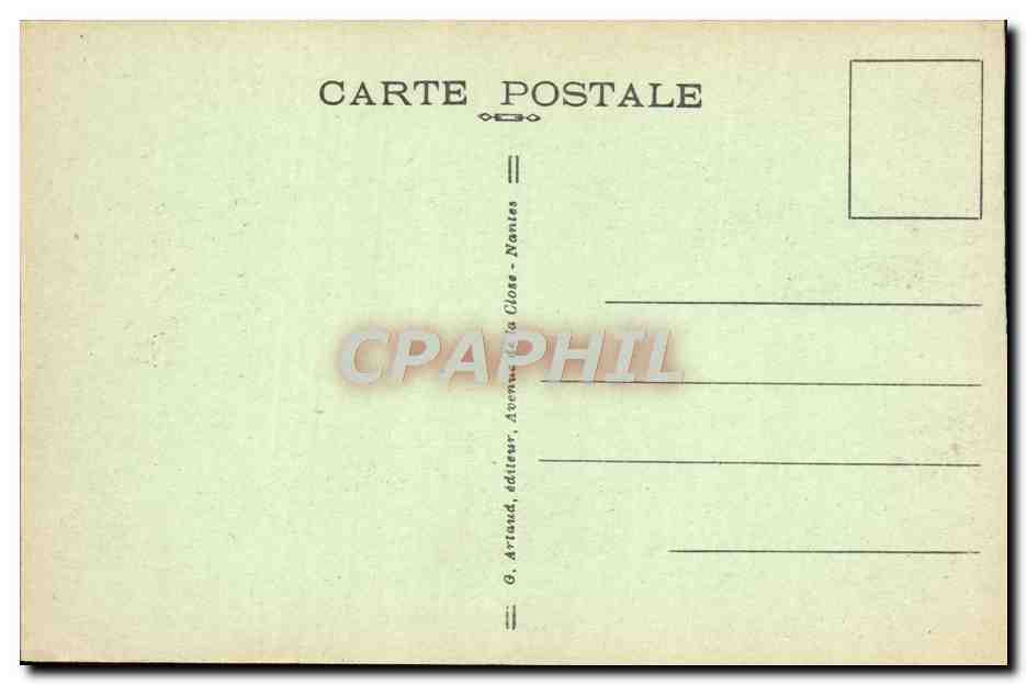 CPA Treboul Plage des Sables Blancs Enfants — Rückseite